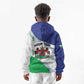 Personalized Naha ea Lesotho Kid Hoodie Coat Of Arms With Kente Pattern - African Pride