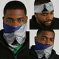 Naha ea Lesotho Neck Gaiter Coat Of Arms With Kente Pattern - African Pride