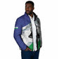 Personalized Lesotho Padded Jacket Coat Of Arms With Kente Pattern