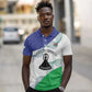 Personalized Naha ea Lesotho Polo Shirt Coat Of Arms With Kente Pattern - African Pride