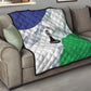 Naha ea Lesotho Quilt Coat Of Arms With Kente Pattern - African Pride