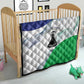 Naha ea Lesotho Quilt Coat Of Arms With Kente Pattern - African Pride