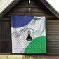 Naha ea Lesotho Quilt Coat Of Arms With Kente Pattern - African Pride