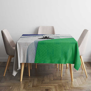Naha ea Lesotho Tablecloth Coat Of Arms With Kente Pattern - African Pride