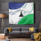 Naha ea Lesotho Tapestry Coat Of Arms With Kente Pattern - African Pride