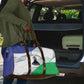 Lesotho Travel Bag Coat Of Arms With Kente Pattern