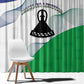 Naha ea Lesotho Window Curtain Coat Of Arms With Kente Pattern - African Pride