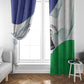 Naha ea Lesotho Window Curtain Coat Of Arms With Kente Pattern - African Pride
