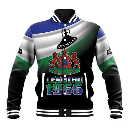 Happy Lesotho Independence Day Baseball Jacket Khotso Pula Nala - African Pride