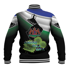 Happy Lesotho Independence Day Baseball Jacket Khotso Pula Nala - African Pride