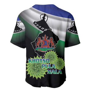 Happy Lesotho Independence Day Baseball Jersey Khotso Pula Nala - African Pride