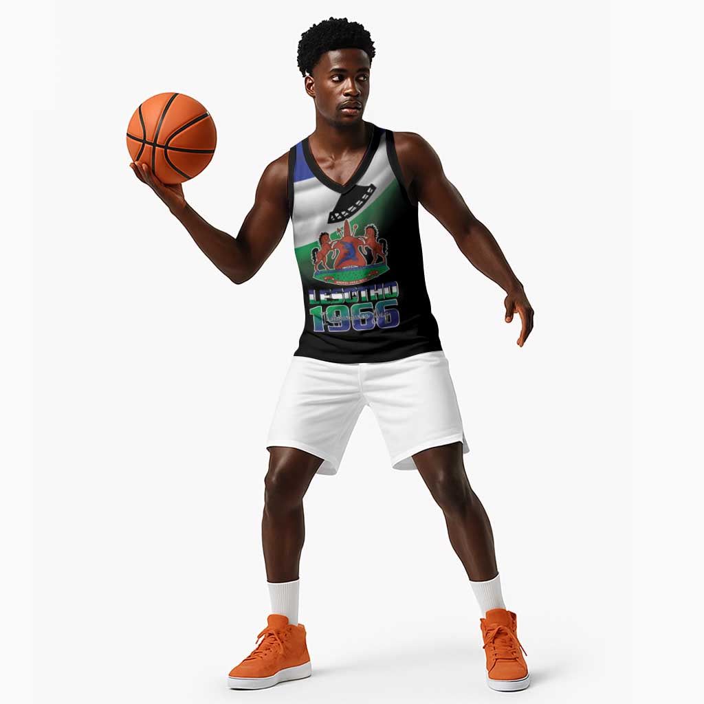 Happy Lesotho Independence Day Basketball Jersey Khotso Pula Nala - African Pride