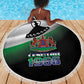 Happy Lesotho Independence Day Beach Blanket Khotso Pula Nala - African Pride