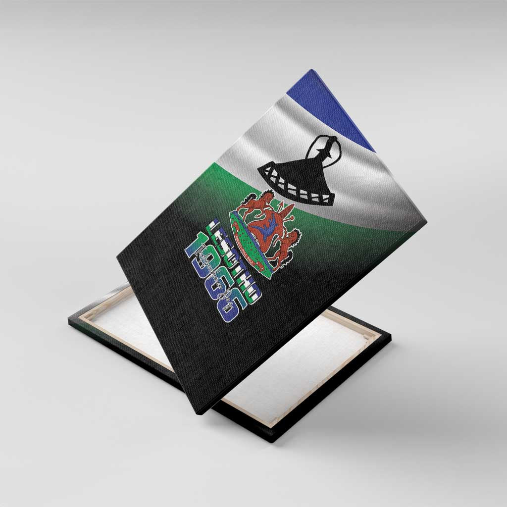 Happy Lesotho Independence Day Canvas Wall Art Khotso Pula Nala - African Pride