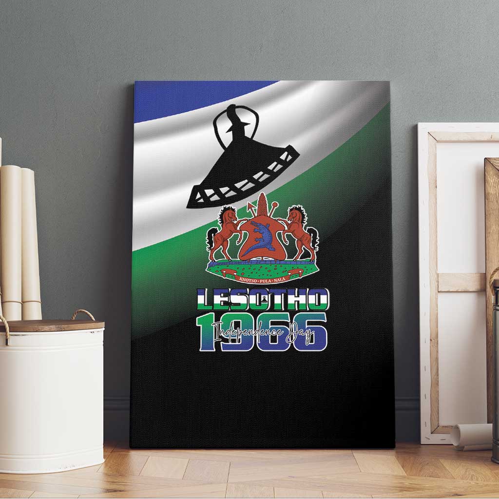 Happy Lesotho Independence Day Canvas Wall Art Khotso Pula Nala - African Pride