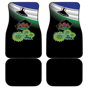 Happy Lesotho Independence Day Car Mats Khotso Pula Nala - African Pride