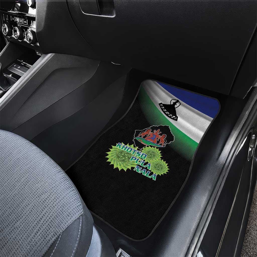 Happy Lesotho Independence Day Car Mats Khotso Pula Nala - African Pride