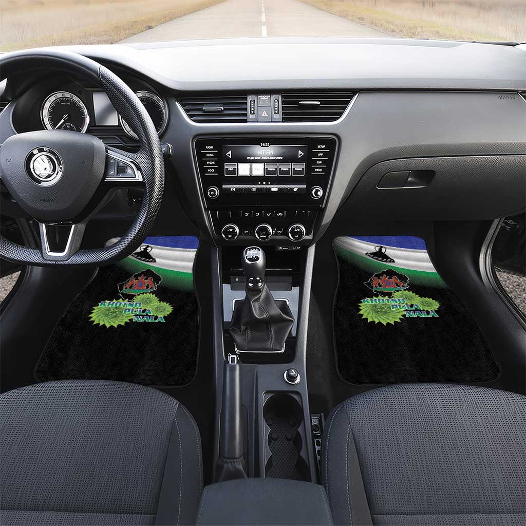Happy Lesotho Independence Day Car Mats Khotso Pula Nala - African Pride