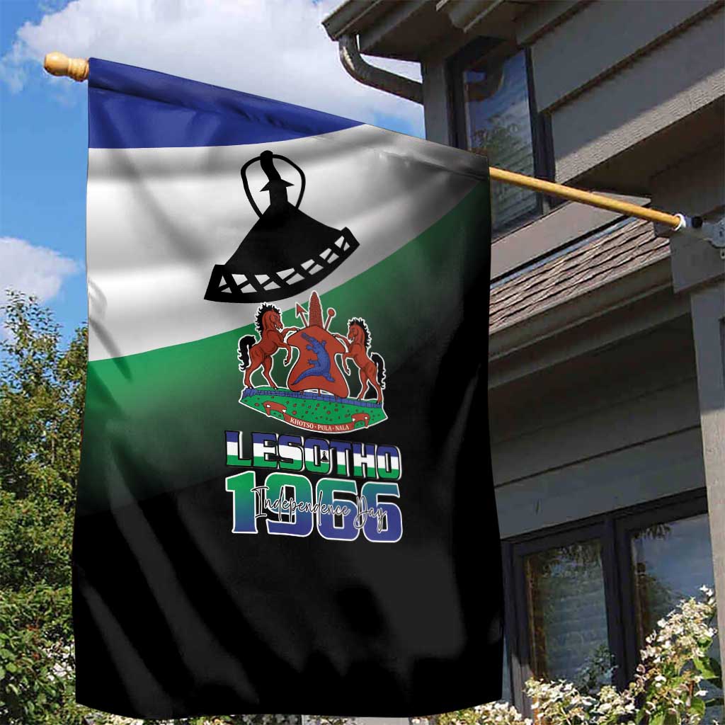 Happy Lesotho Independence Day Garden Flag Khotso Pula Nala - African Pride