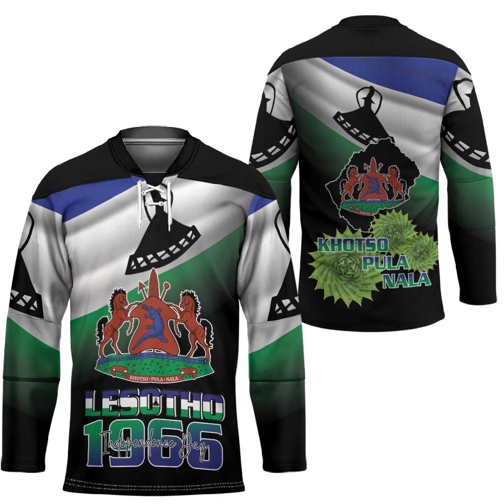 Lesotho 1966 Hockey Jersey Happy Independence Day