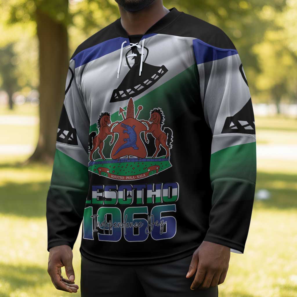 Lesotho 1966 Hockey Jersey Happy Independence Day