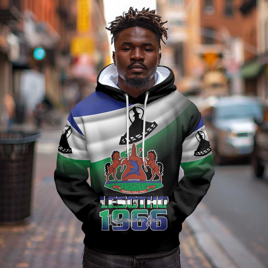 Happy Lesotho Independence Day Hoodie Khotso Pula Nala - African Pride
