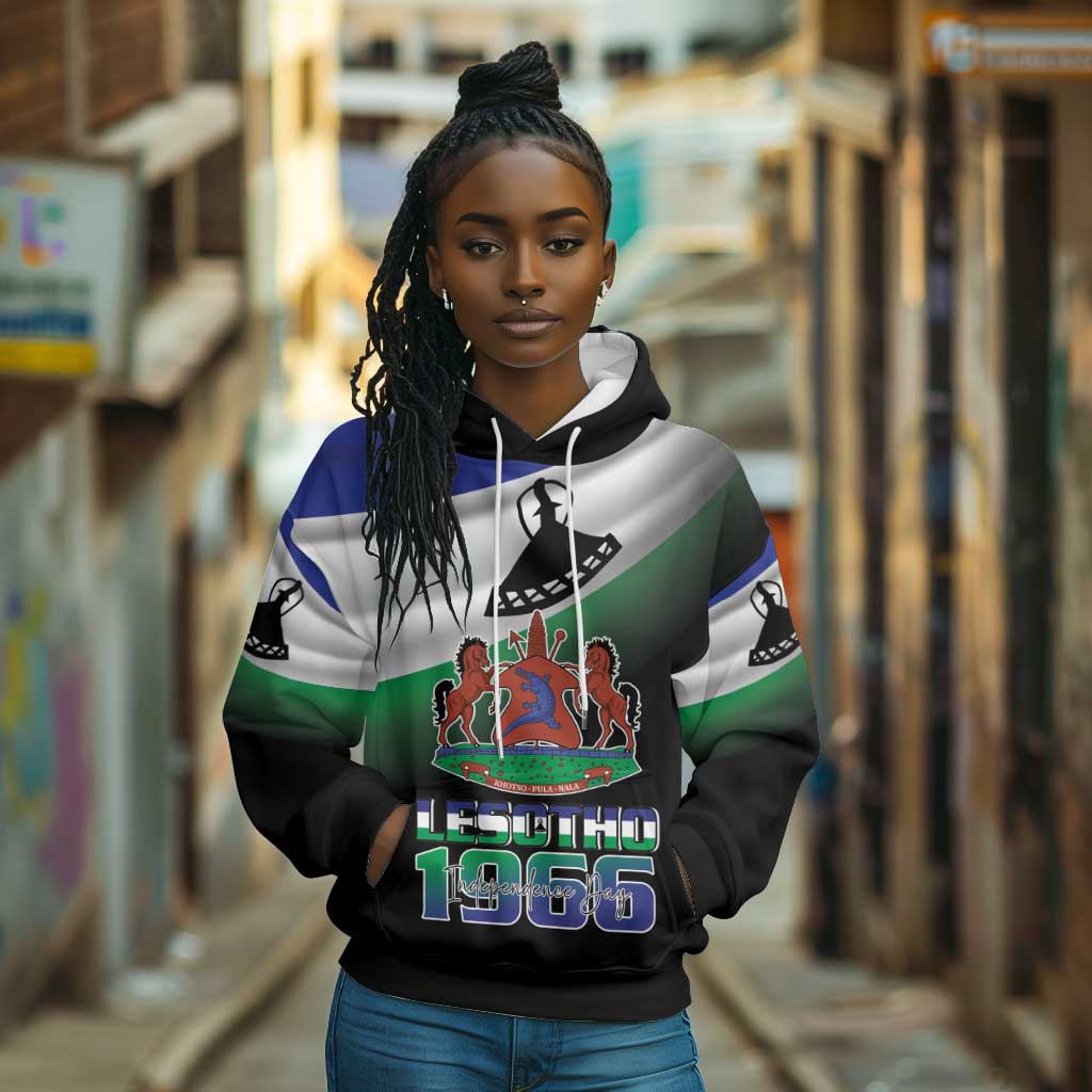 Happy Lesotho Independence Day Hoodie Khotso Pula Nala - African Pride