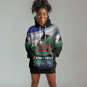 Happy Lesotho Independence Day Hoodie Dress Khotso Pula Nala - African Pride