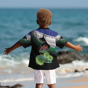 Happy Lesotho Independence Day Kid Hawaiian Shirt Khotso Pula Nala - African Pride