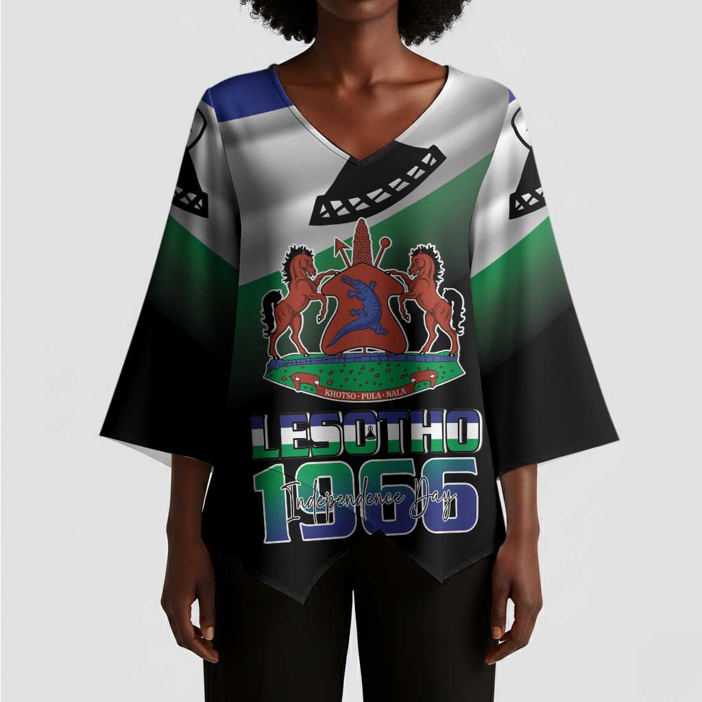 Lesotho 1966 Kimono Sleeve Blouse Happy Independence Day
