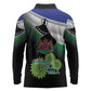 Happy Lesotho Independence Day Long Sleeve Polo Shirt Khotso Pula Nala - African Pride