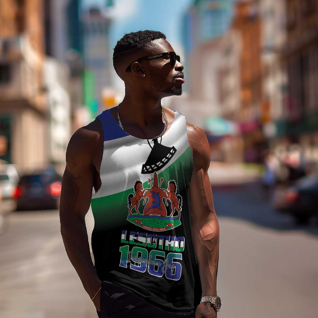 Happy Lesotho Independence Day Men Tank Top Khotso Pula Nala - African Pride