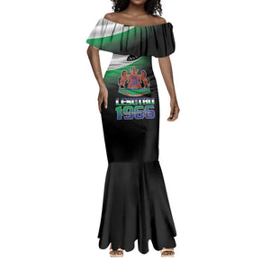 Happy Lesotho Independence Day Mermaid Dress Khotso Pula Nala - African Pride