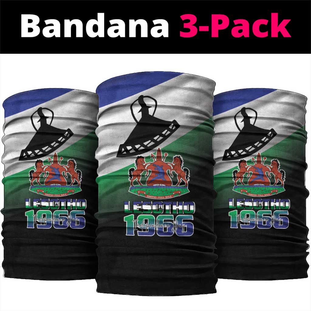 Happy Lesotho Independence Day Neck Gaiter Khotso Pula Nala - African Pride