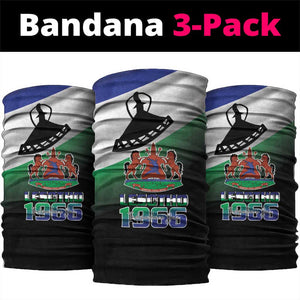 Happy Lesotho Independence Day Neck Gaiter Khotso Pula Nala - African Pride