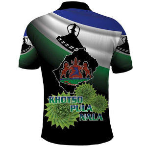 Happy Lesotho Independence Day Polo Shirt Khotso Pula Nala - African Pride