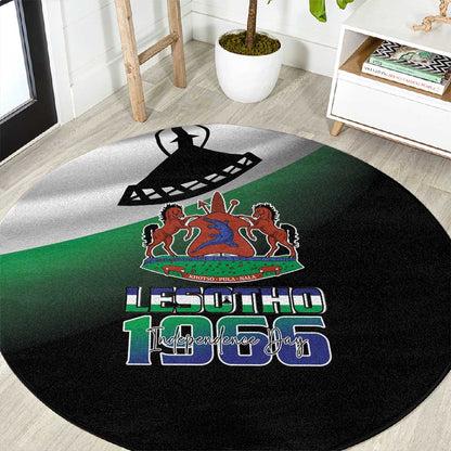 Happy Lesotho Independence Day Round Carpet Khotso Pula Nala - African Pride