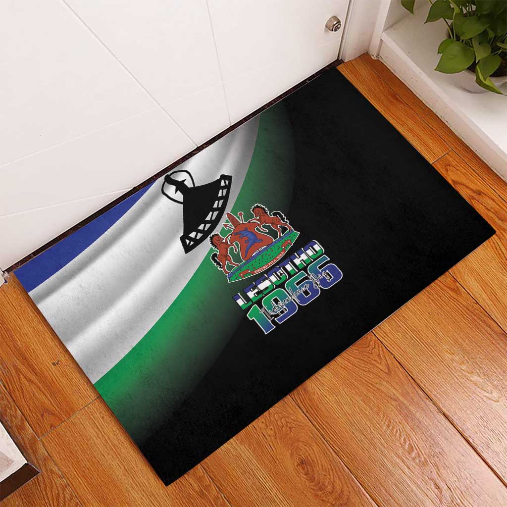 Happy Lesotho Independence Day Rubber Doormat Khotso Pula Nala - African Pride