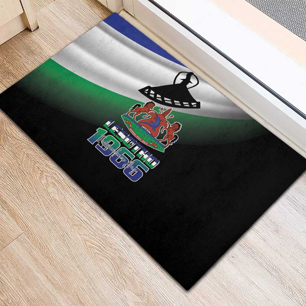 Happy Lesotho Independence Day Rubber Doormat Khotso Pula Nala - African Pride