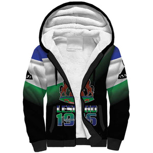 Happy Lesotho Independence Day Sherpa Hoodie Khotso Pula Nala - African Pride