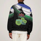 Happy Lesotho Independence Day Sleeve Zip Bomber Jacket Khotso Pula Nala - African Pride