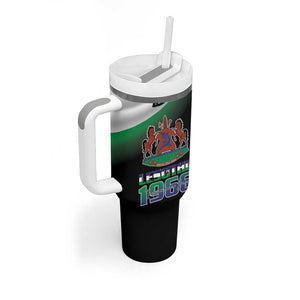 Happy Lesotho Independence Day Tumbler With Handle Khotso Pula Nala - African Pride