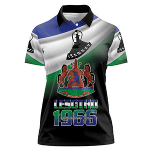 Happy Lesotho Independence Day Women Polo Shirt Khotso Pula Nala - African Pride