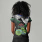 Happy Lesotho Independence Day Women V-Neck T-Shirt Khotso Pula Nala - African Pride