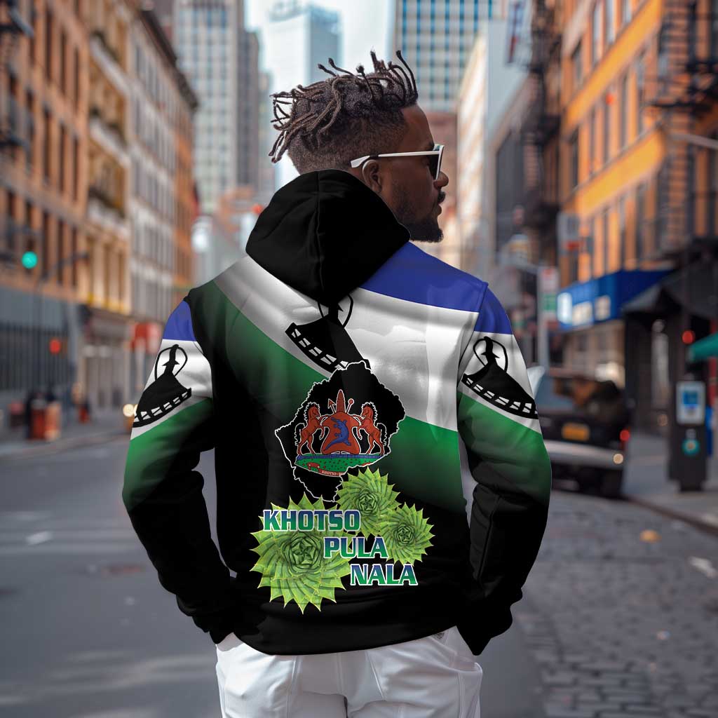 Happy Lesotho Independence Day Zip Hoodie Khotso Pula Nala - African Pride