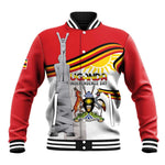 Uganda Independence Day Personalized Baseball Jacket Independence Monument - African Pride