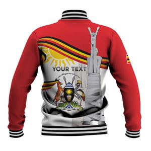 Uganda Independence Day Personalized Baseball Jacket Independence Monument - African Pride