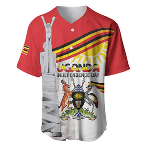 Uganda Independence Day Personalized Baseball Jersey Independence Monument - African Pride