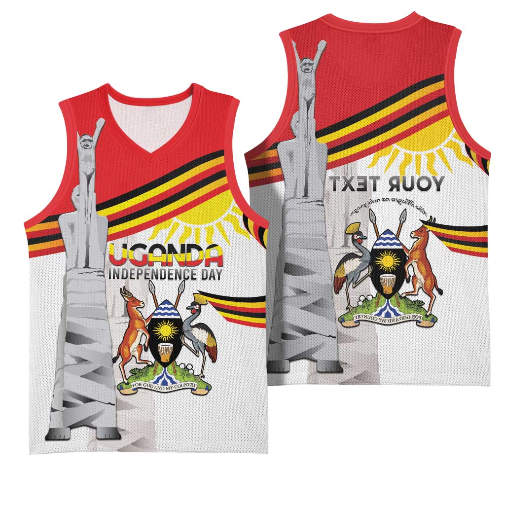 Uganda Independence Day Personalized Basketball Jersey Independence Monument - African Pride