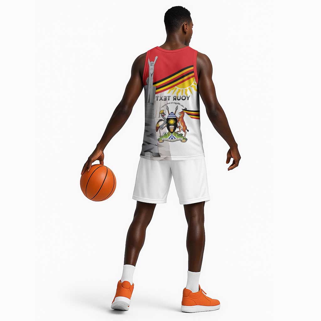 Uganda Independence Day Personalized Basketball Jersey Independence Monument - African Pride
